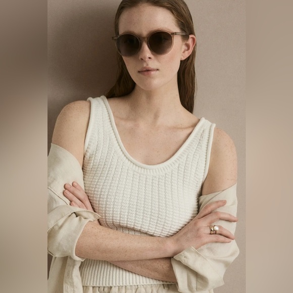 Quince organic cotton knit tank size medium - Picture 2 of 2